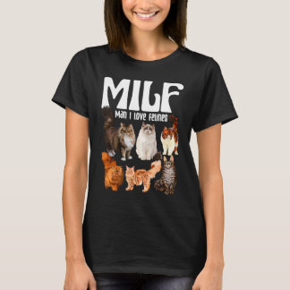 Camiseta Cat Squad Rescut Cat MILF Man I love Felines Cats