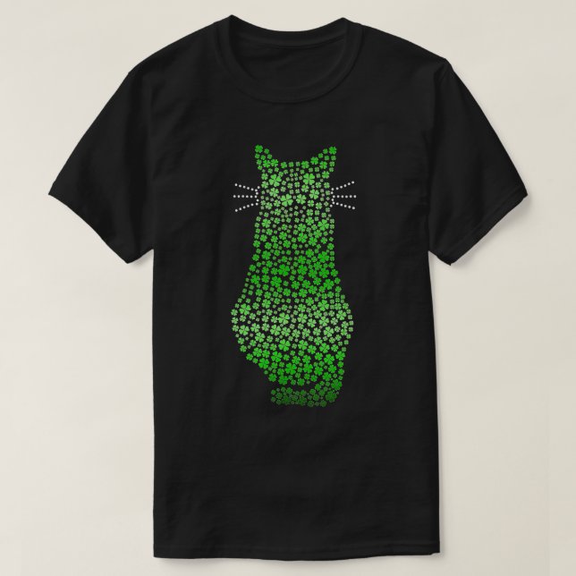 Camiseta Cat St Patricks Cattys Catricks Day Girls Women Sh (Frente do Design)