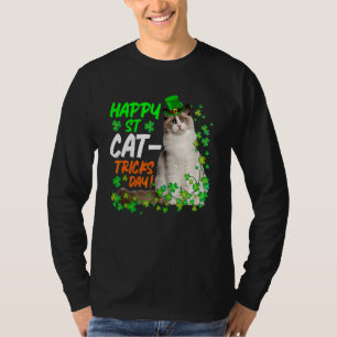 Camiseta Cat St Patricks Rua Carrinhos Dia Homens Mulheres 