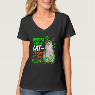 Camiseta Cat St Patricks Rua Carrinhos Dia Homens Mulheres 