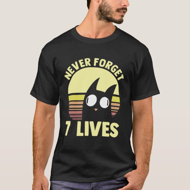 Camiseta Cat Stoic Gothic Philosopher Idea I Never Forget S (Frente)