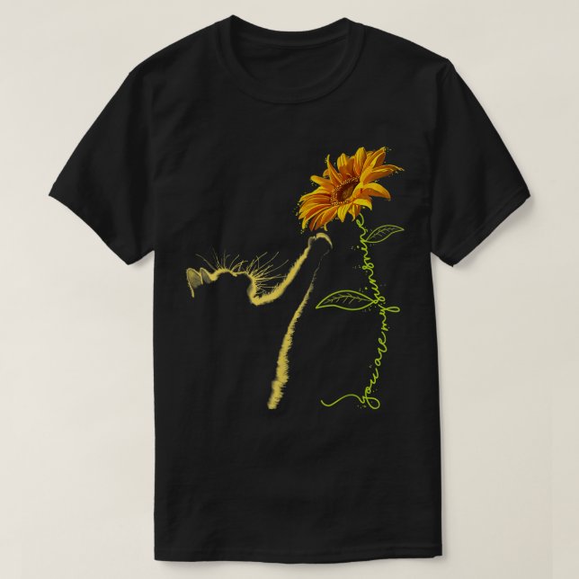 Camiseta Cat Sunflower Gifts For Cat Lovers Cat Mom Cat Lad (Frente do Design)