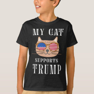 Camiseta Cat Suporta Trump 2024 Retire a Eleição Americana