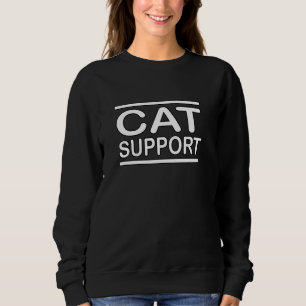 Camiseta CAT SUPORTE dono de gatos engraçados kitten pai ow