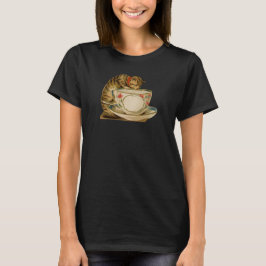 Camiseta Cat Teacup Cute Vintage Victorian