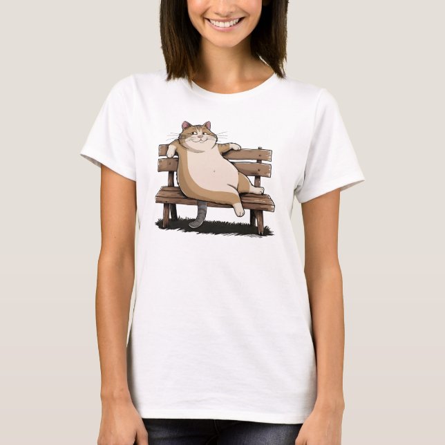 Camiseta Cat The Bench Sitter (Frente)
