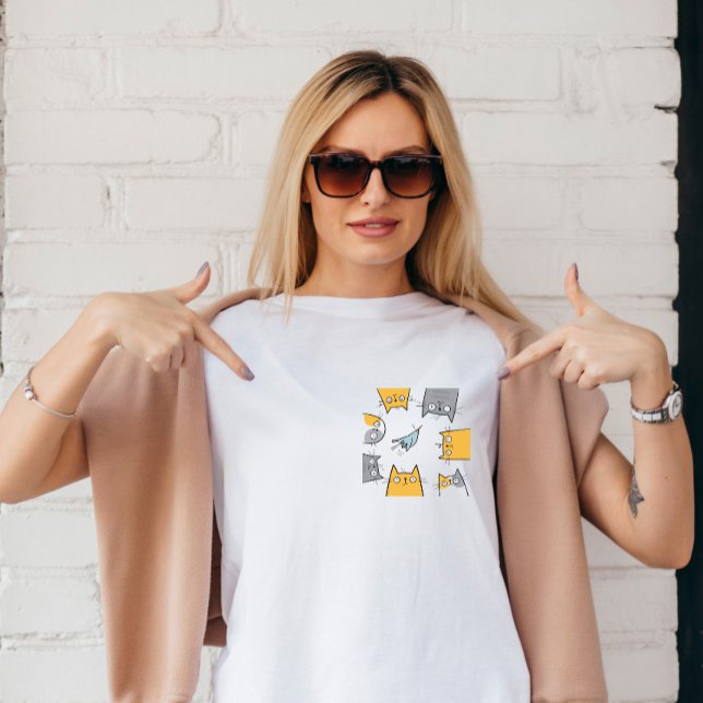 Camiseta Cat Trap Funny Cute Chaos Cat Art (Cat trap tee)