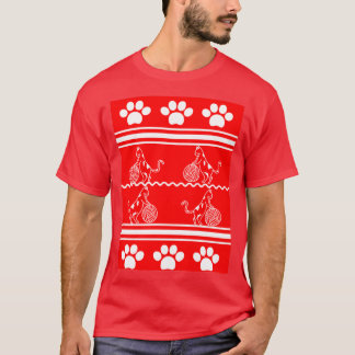 Camiseta Cat Ugly Christmas Sweater