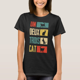 Camiseta Cat Un Deux Trois Cat Vintage Cat