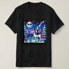 Camiseta Cat & Unicorn UFO Selfie: Big Meeting #12