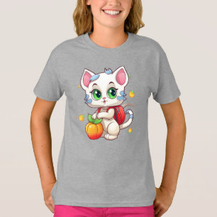 Camiseta Cat Vai Para A Escola 85241
