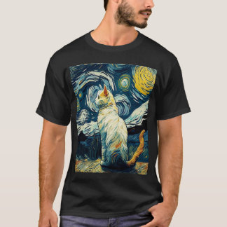 Camiseta Cat Van Gogh - Cat Art Lover