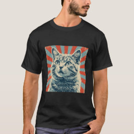 Camiseta Cat Vintage distressed poster