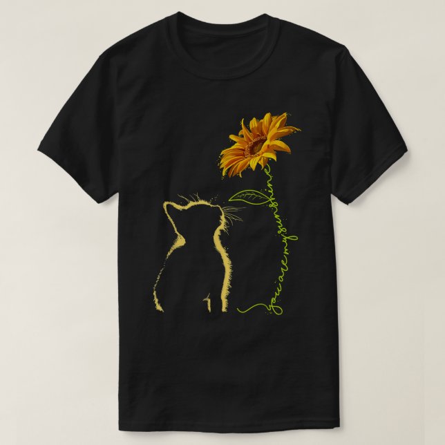Camiseta Cat, Você É Meu Gatos De Sol (Frente do Design)