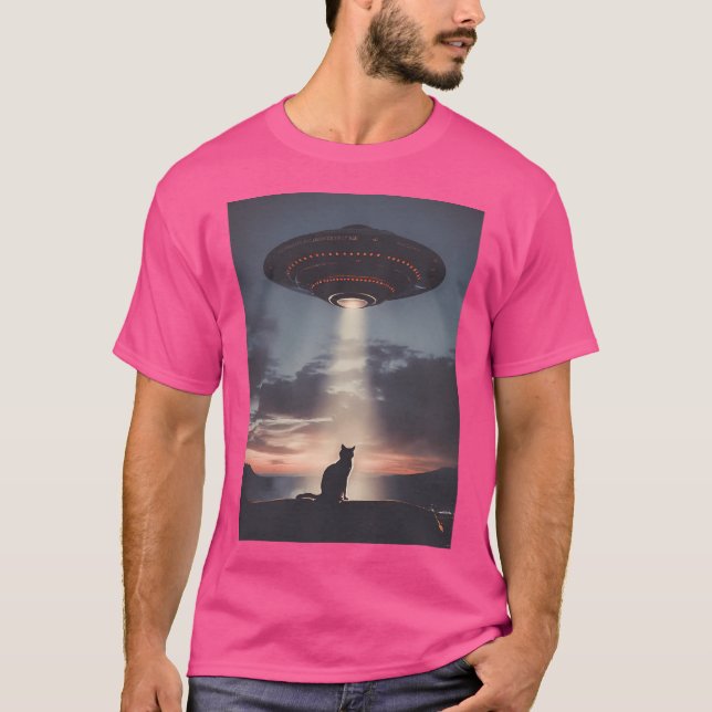 Camiseta Cat Vs Ufo (Frente)