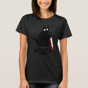 Camiseta Cat What Black Ca