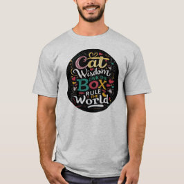 Camiseta Cat Wisdom é dono da regra da caixa O mundo