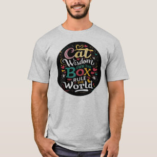 Camiseta Cat Wisdom é dono da regra da caixa O mundo