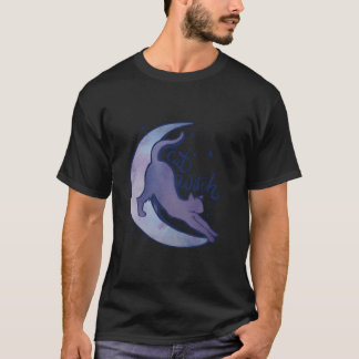 Camiseta Cat Witch Moon Kitty Cats Purple Moonchild