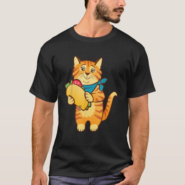 Camiseta Cat with Taco (Frente)
