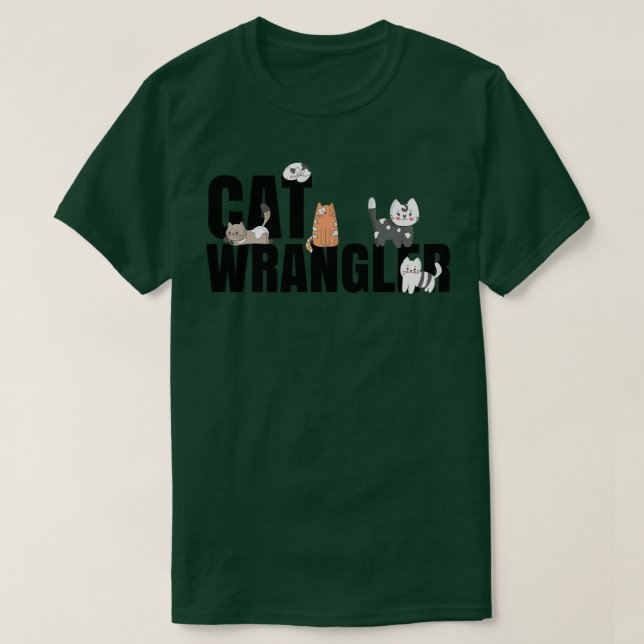 Camiseta Cat Wrangler T (Frente do Design)