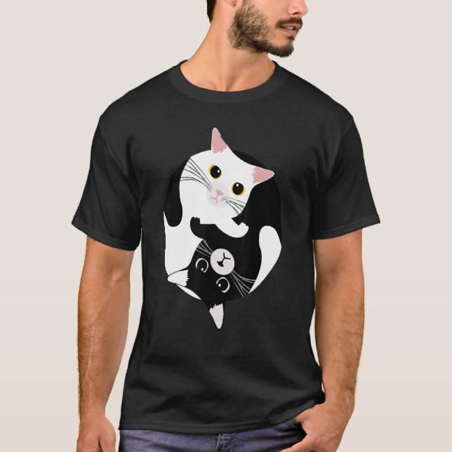 Camiseta Cat Yin yang (Frente)