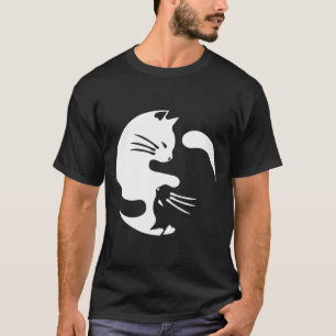 Camiseta Cat Yin Yang Peace Loving Interconnected Gift Idea
