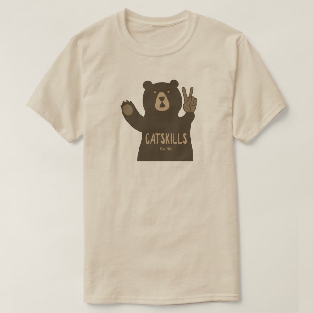Camiseta Catabilities New York Peace Bear (Frente do Design)
