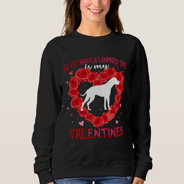Camiseta Catahoula Leopard Dog Animal Hearts Day Mastiff Is (Frente)