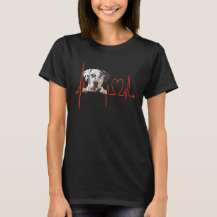 Camiseta Catahoula Leopard Dog Heartbeat EKG Proprietário