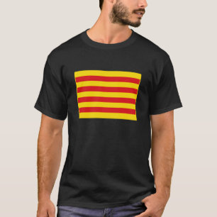 Camiseta Catalão Flag Senyera Catalonia Catalunya Homem Mul
