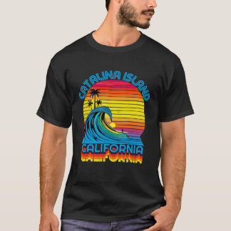 Camiseta Catalina Island Retro Throwback Surf & Beach Lembr