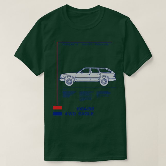 Camiseta Catálogo AMC EAGLE de peças TSiirt (Frente do Design)