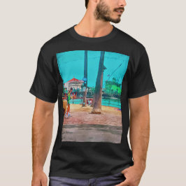 Camiseta Catalunha Ilha Avalon Ca Green Pier e Casino