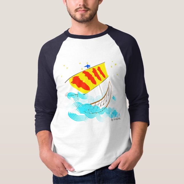 Camiseta Catalunya pau i Llibertat, pomba de paz na Catalun (Frente)