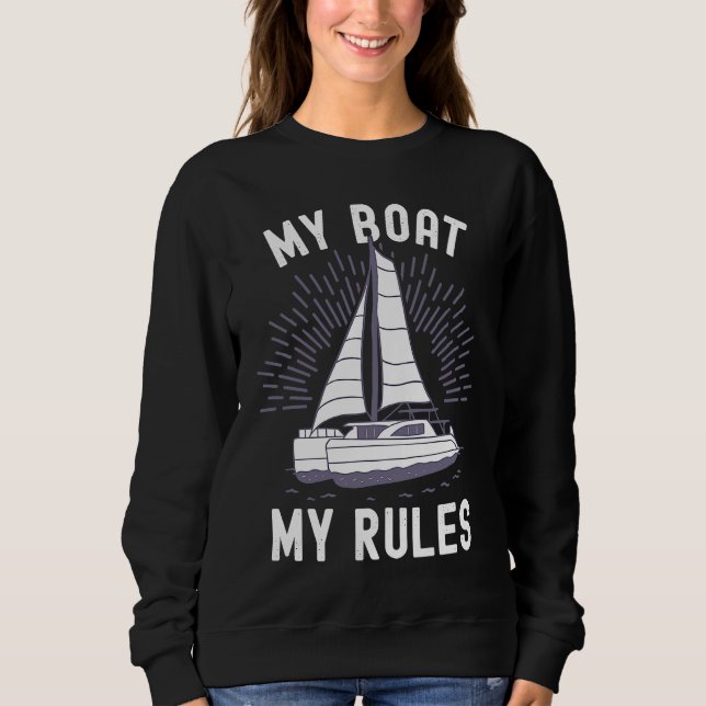 Camiseta Catamaran Captain My Boat My Rules Catamaran Capta (Frente)