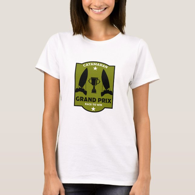 Camiseta Catamaran Hydrofoil Sailboat Racing (Frente)
