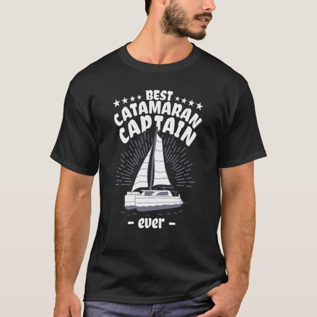 Camiseta Catamaran Sailing Captain Sailor Best Catamaran Ca (Frente)