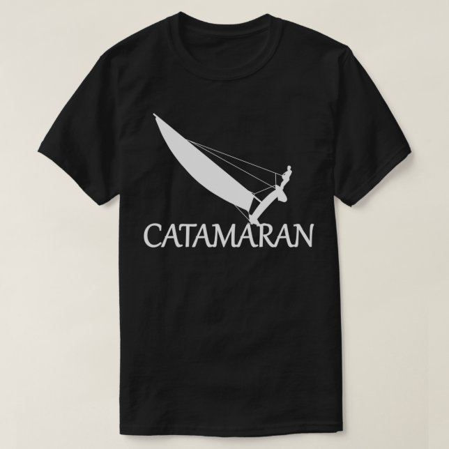 Camiseta Catamaran trapeze navegando Classic TSirt (Frente do Design)