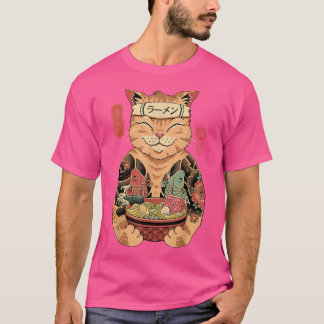 Camiseta Catana - Gato bonito, inspirado em japonês