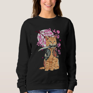 Camiseta Catana Japonês Aestética Sakura Cherry Blossoms