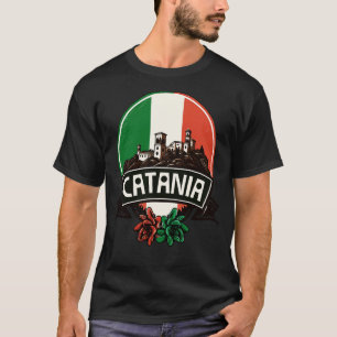 Camiseta Catania Sicilia Retro Região Italiana Design
