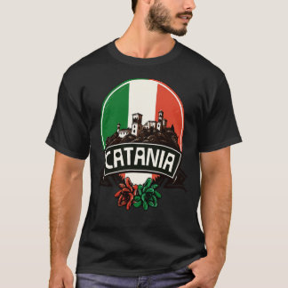 Camiseta Catania Sicilia Retro Região Italiana Design