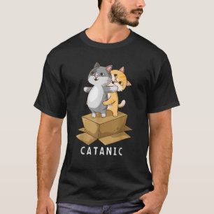 Camiseta CATANIC Funny Cat Kitten lover Parody Cruise Ship