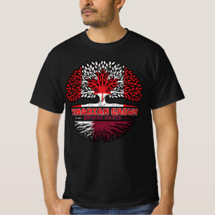 Camiseta Catar Catar Canadá, Canadá, Árvore Bandeira