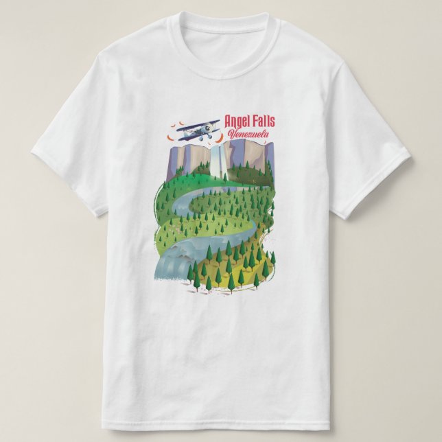 Camiseta Cataratas do Anjo Venezuela (Frente do Design)
