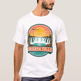 Camiseta cataratas do niágara canadá design retrô