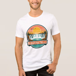Camiseta cataratas do niágara canadá design retrô