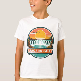 Camiseta cataratas do niágara canadá design retrô