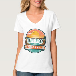 Camiseta cataratas do niágara canadá design retrô
